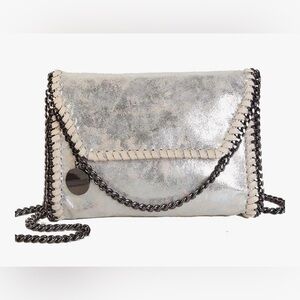Beatfull Silver Chain-Trimmed Women's Bag NWOT